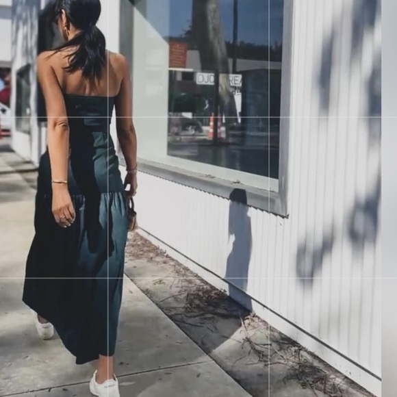 Zara Topstitched Midi Dress - Picture 4 of 17